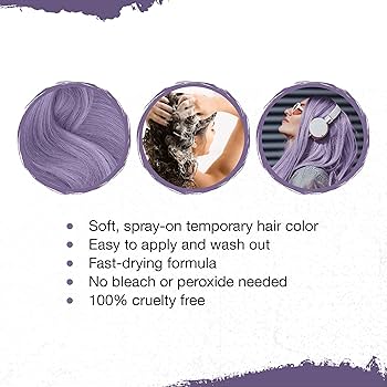 Amazon.com : Punky Pastel Temporary Hair Color Spray - Lush Lilac
