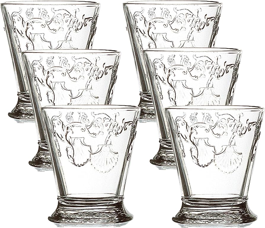 Amazon.com: La Rochere Versailles Glass Tumbler Set of 6 – French