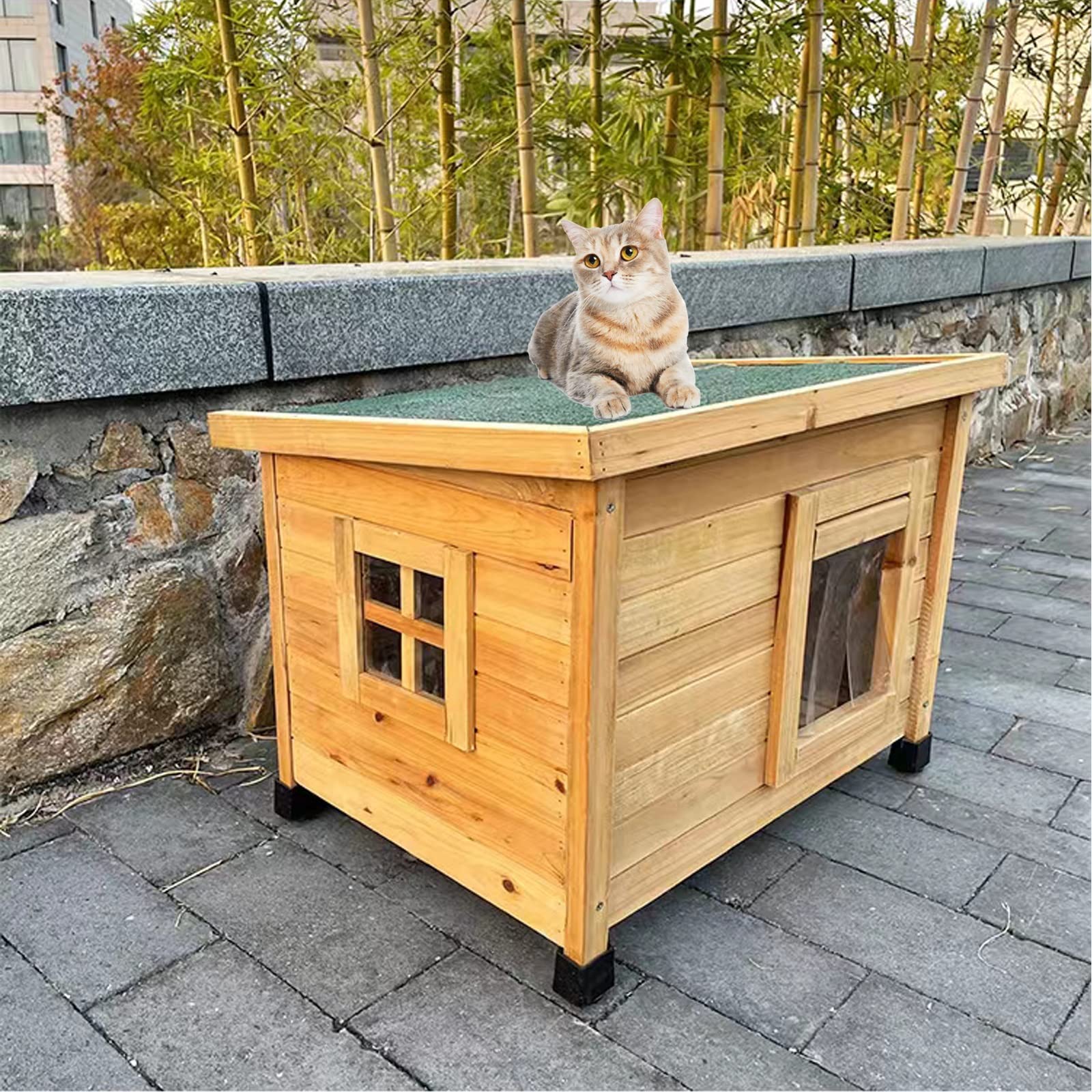 屋外ハウス 外猫ハウス 猫ベッド キャットハウス @nikoneko Amazon