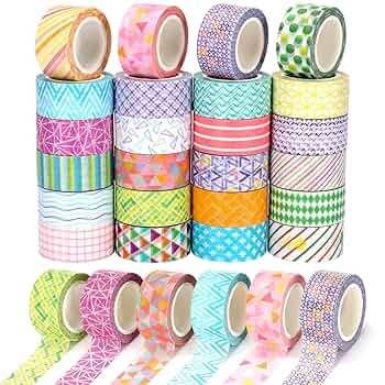 15-24 サポショ限定マステ マスキングテープ 16個セット カラフル