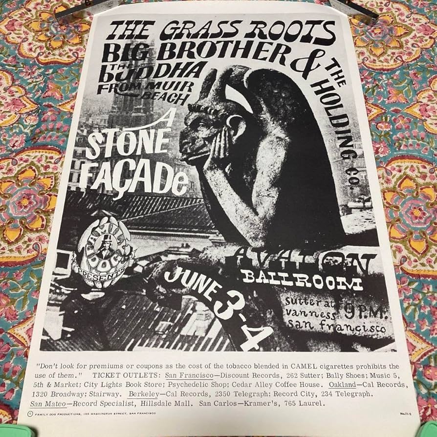 Amazon.co.jp: 60'sヴィンテージ ポスター FAMILY DOG ビートニクス