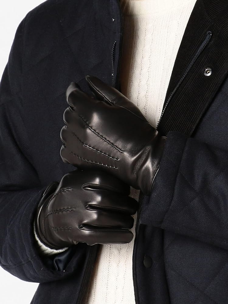 Madova] マドヴァ レザーグローブ 革手袋 ブラック黒 7 1/2 Vintage