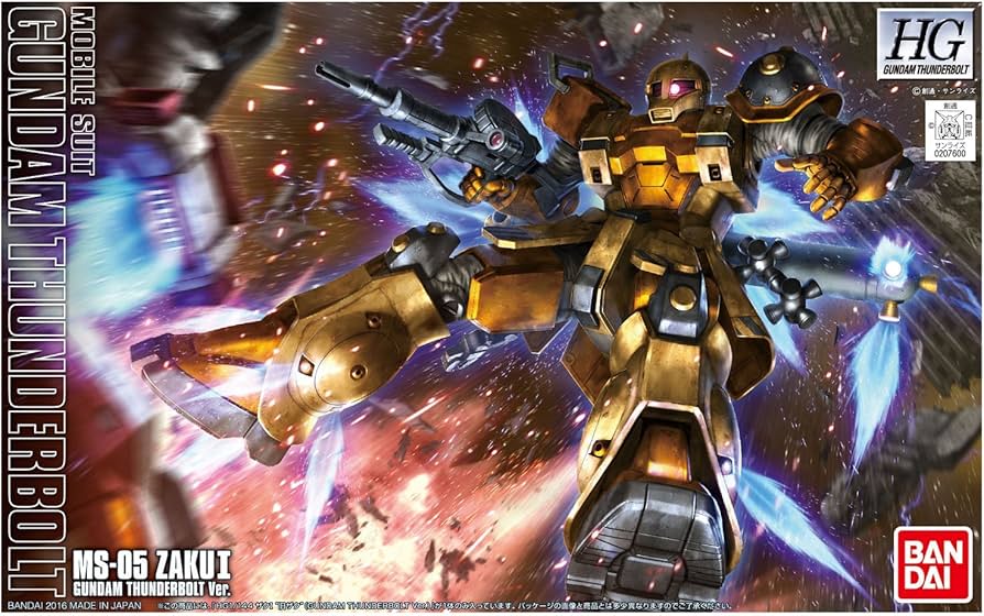 Amazon.com: BANDAI Hobby HG 1/144 Zaku I Gundam Thunderbolt Model