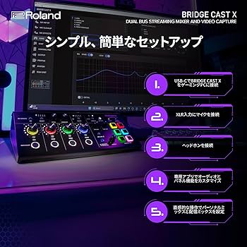 Amazon.co.jp: Roland BRIDGE CAST X/HDMI Video Capture/Gaming DAC