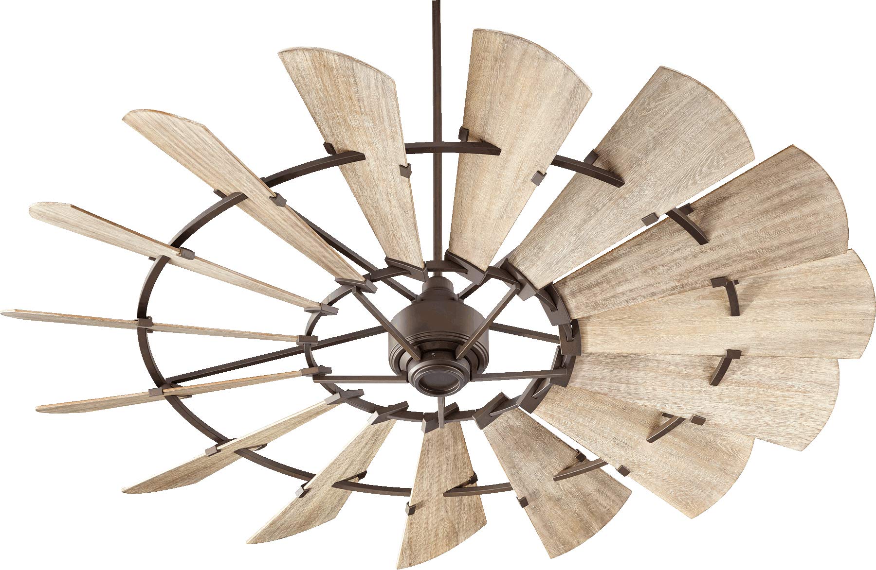 Quorum 97215-86 Indoor Windmill Ceiling Fan in Oiled Bronze with