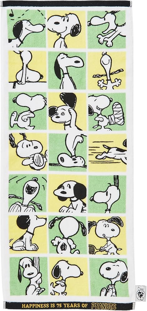 Amazon｜nishikawa【西川】 スヌーピー フェイスタオル 34X80cm 洗える