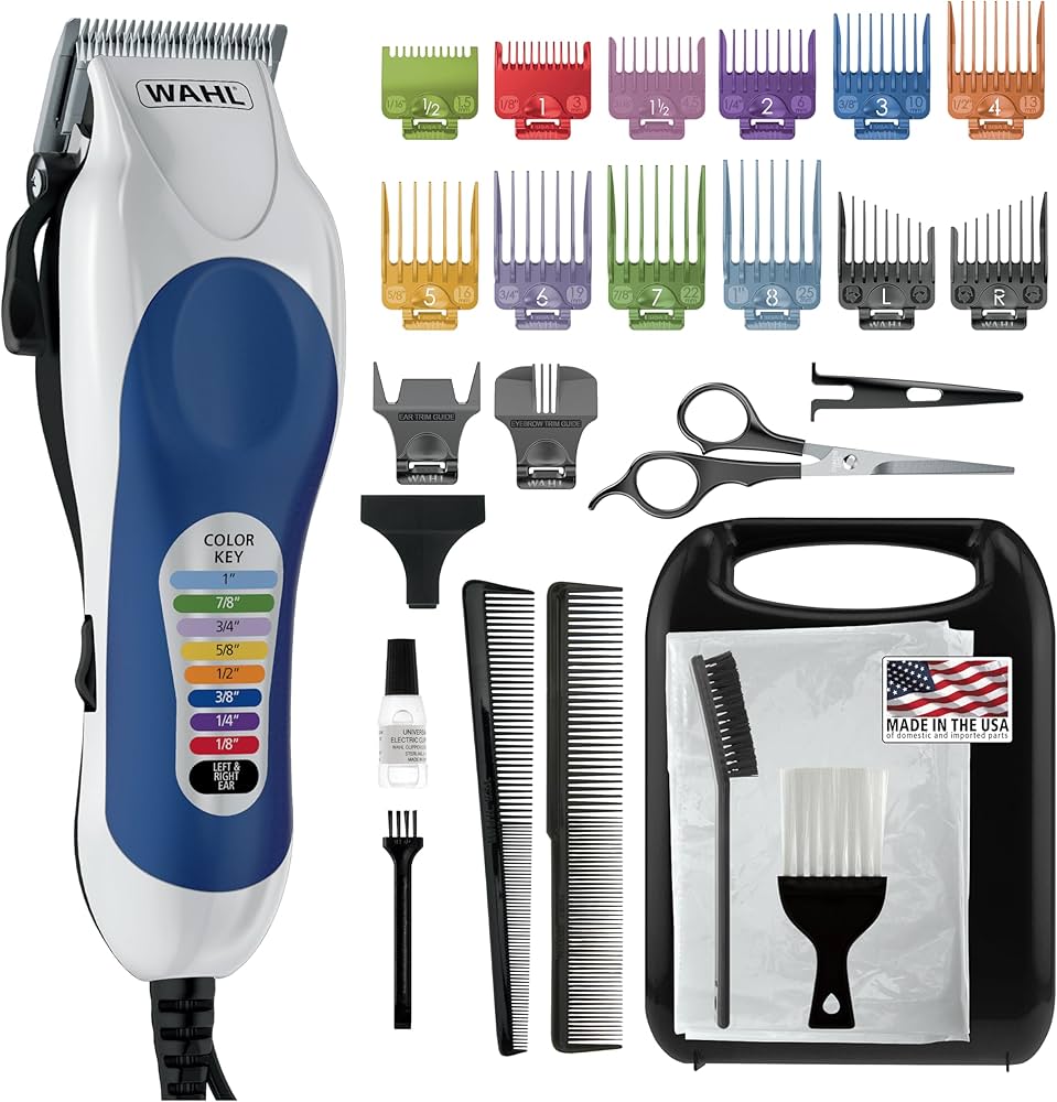 Amazon.com: Wahl Clipper USA Color Pro Complete Haircutting Kit
