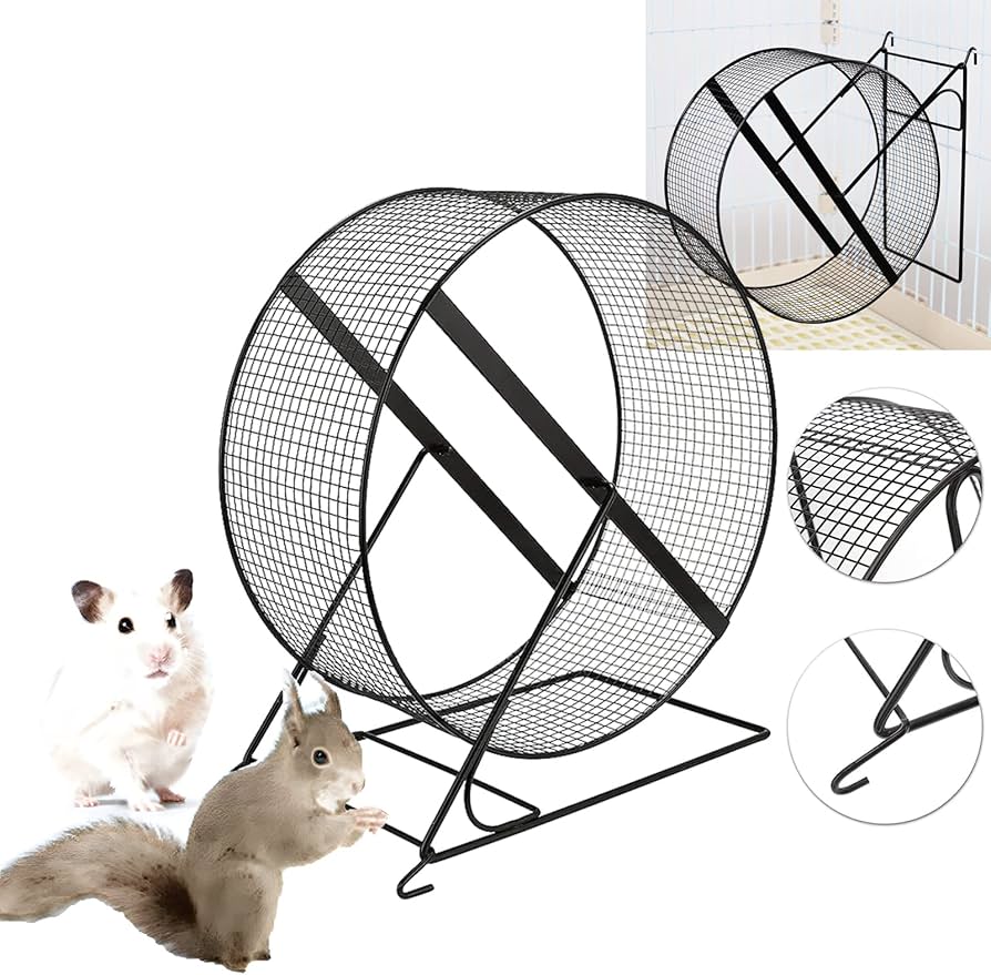 ホワイトケージ ブラック回し車付き