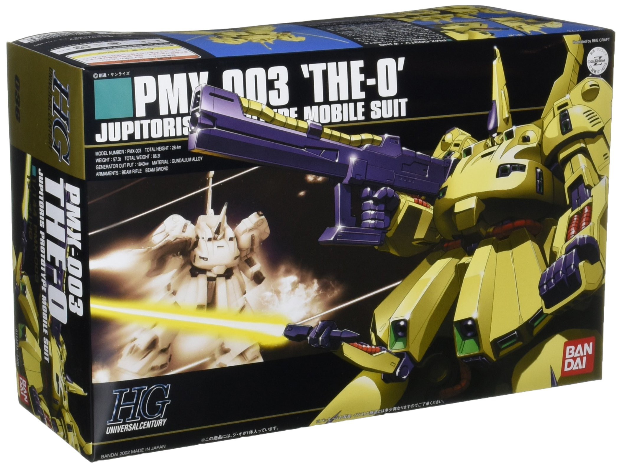 Amazon.com: Bandai Hobby #36 PMX-003 The O HGUC Action Figure