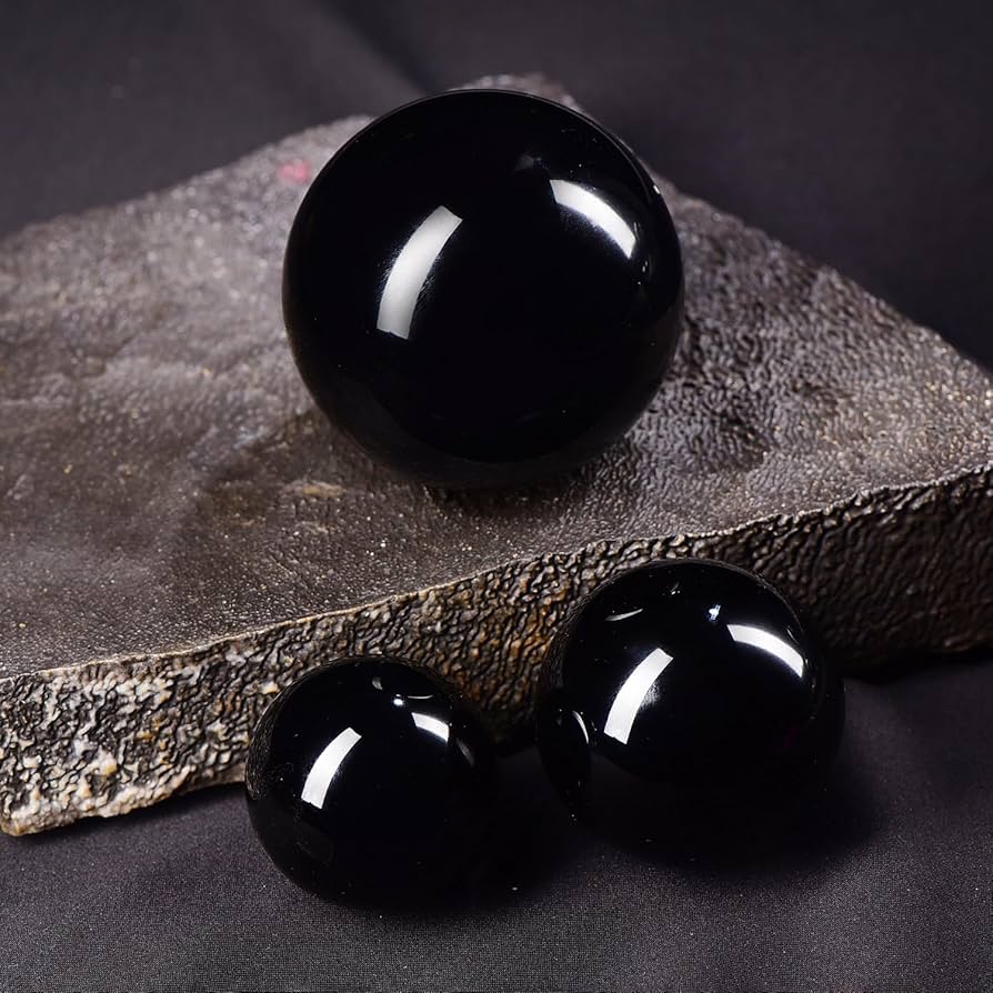 Amazon.co.jp: 【ムイビエン】神秘的な自然の輝き 天然黒曜石 浄化用