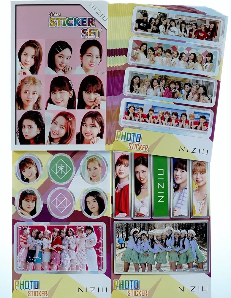 Amazon.co.jp: NiziU ニジュー グッズ 【 ステッカーセット 87枚入