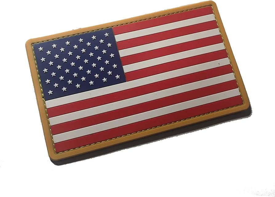Amazon.com: PVC Large 3x5 Inch Color Tactical Us USA Flag (Hook