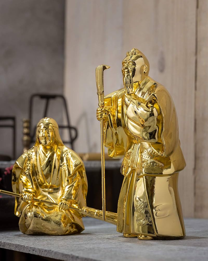 送料無料 銅製高砂置物 夫婦円満、長寿 縁起物 Amazon.co.jp: 吉祥