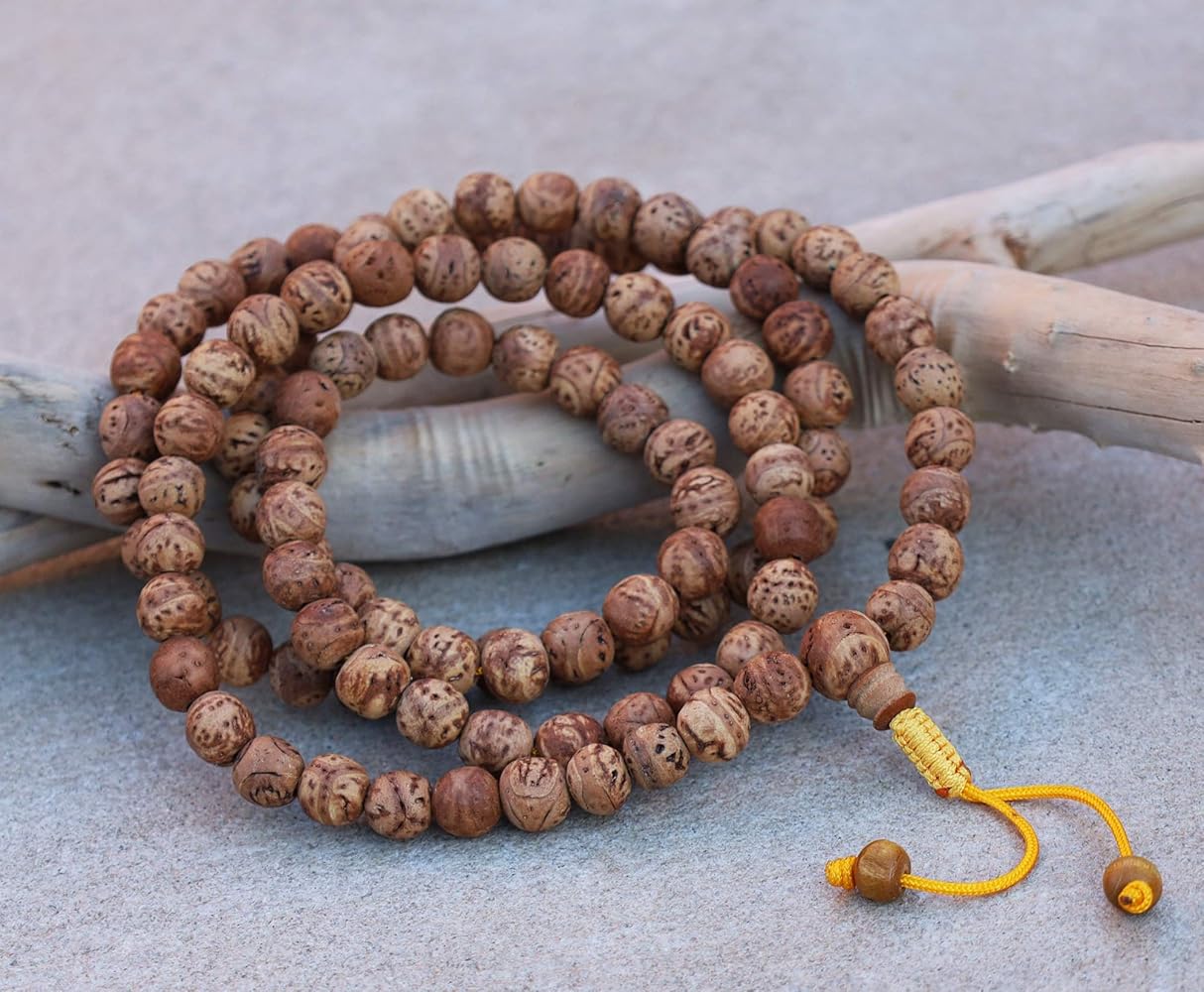 古い小粒の鳳眼菩提樹ビーズ 8個 骨董 セール 古い小粒の鳳眼菩提樹