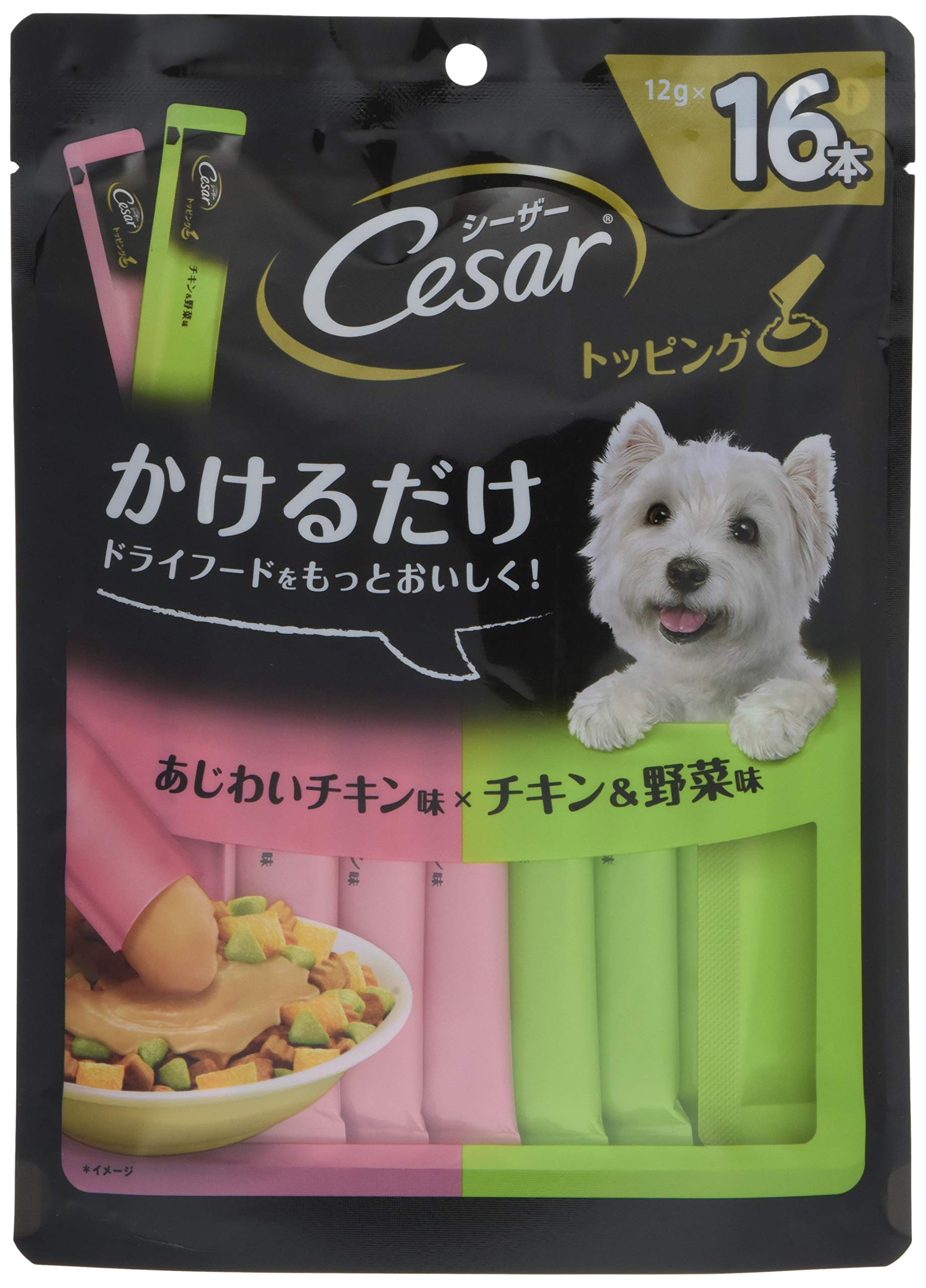 Amazon.co.jp: シーザー トッピング 成犬用 トッピング 12g×16本
