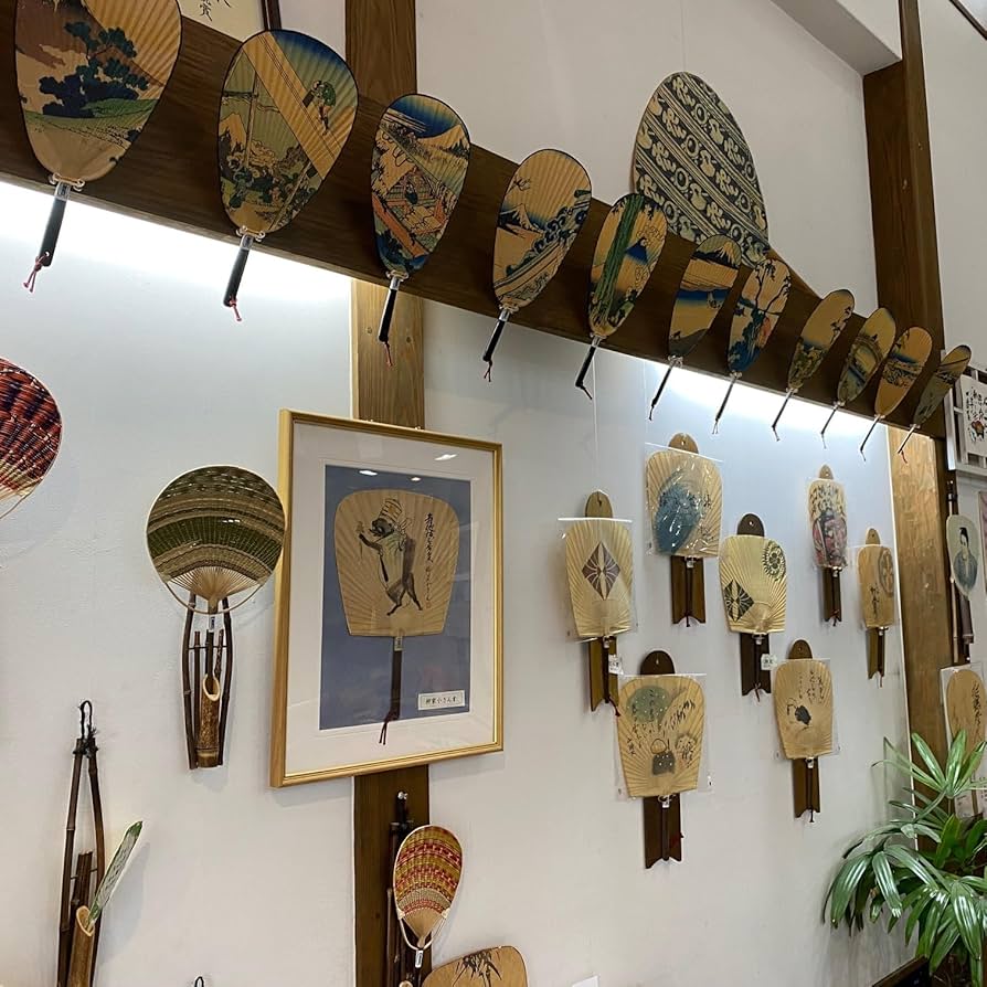 Amazon | 栗川商店 渋うちわ仙扇 柿渋 熊本伝統工芸 職人手作り サイズ