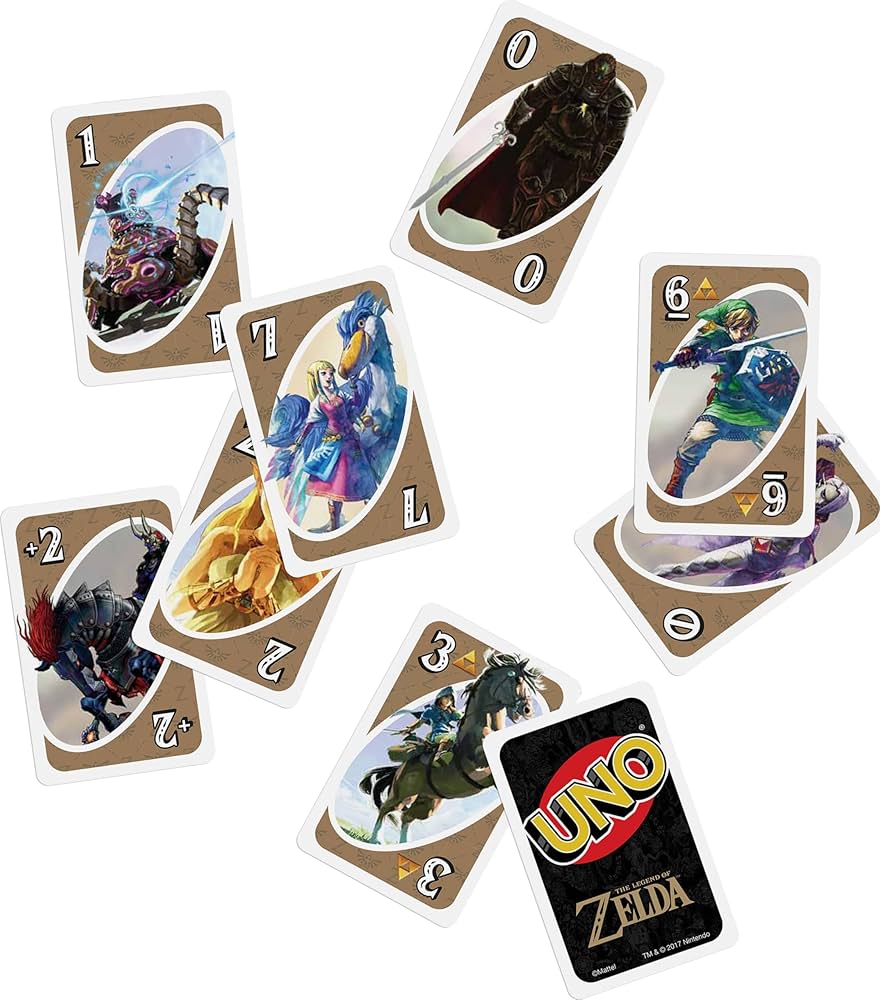 Amazon.co.jp: Mattel Games Zelda Uno Card Game Special Legend Rule