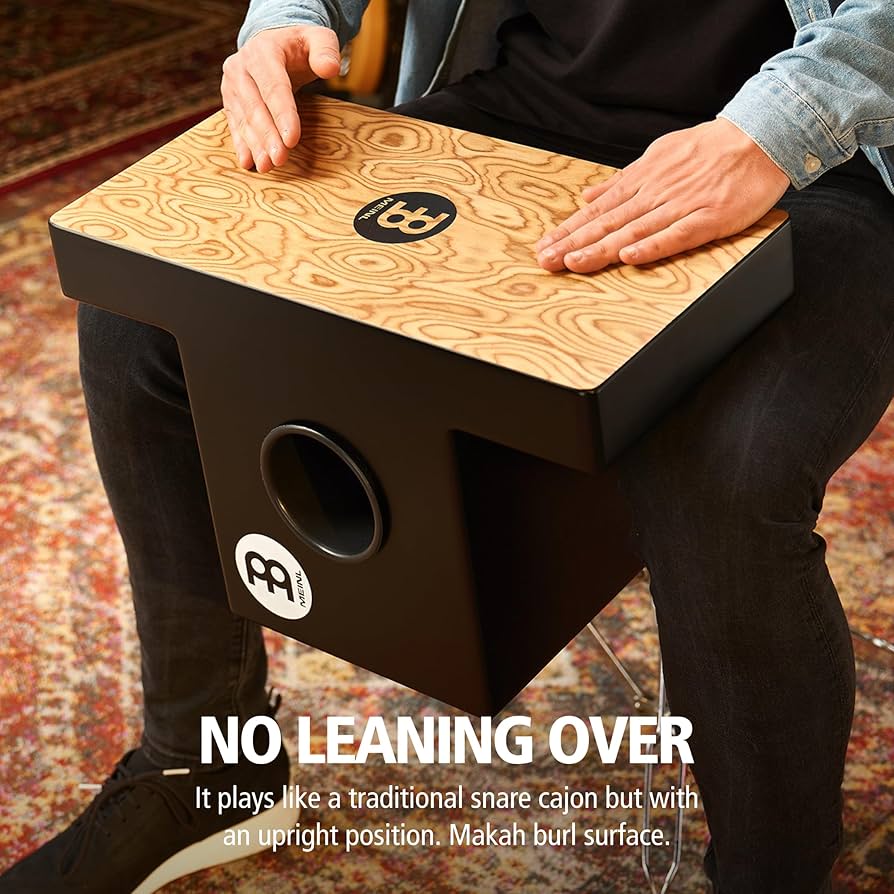Meinl Percussion TOPCAJ1MB Makah Burl Slap-Top Cajon with Internal