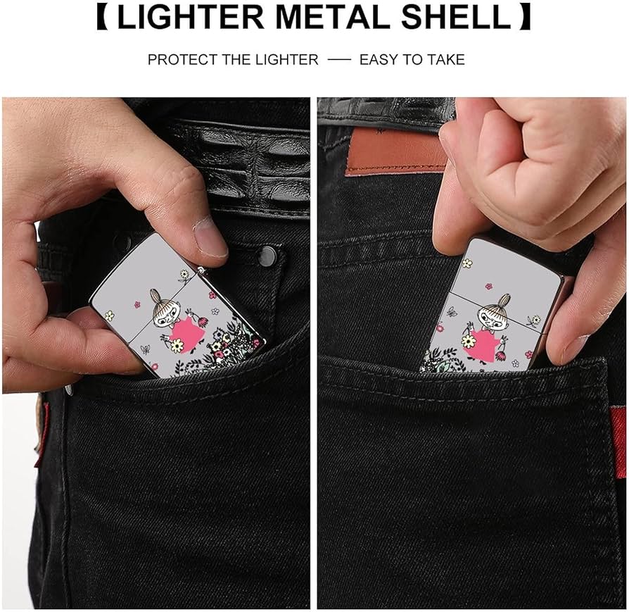 Amazon.co.jp: Zippoライター兼用ケース メンズ ムーミン リトルミイ