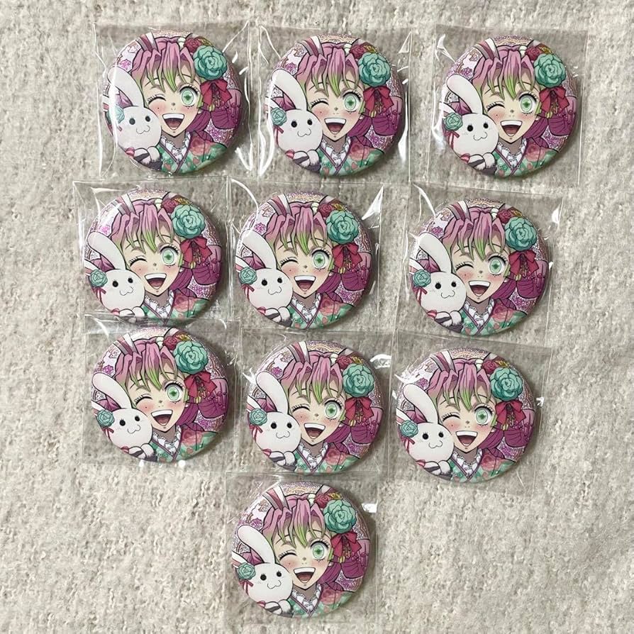 卯年 甘露寺蜜璃 缶バッジ 鬼滅の刃