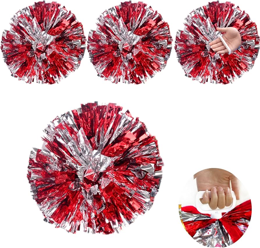 Amazon.co.jp: [alldeblue]チア ポンポン 4個セット 応援グッズ