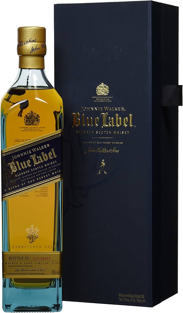 Amazon.co.jp: ジョニーウォーカー ブルーラベル 750ml 40度 箱付き