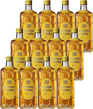 Amazon.co.jp: Suntory Whiskey Square Bottle x 2 Bottle Set, 40