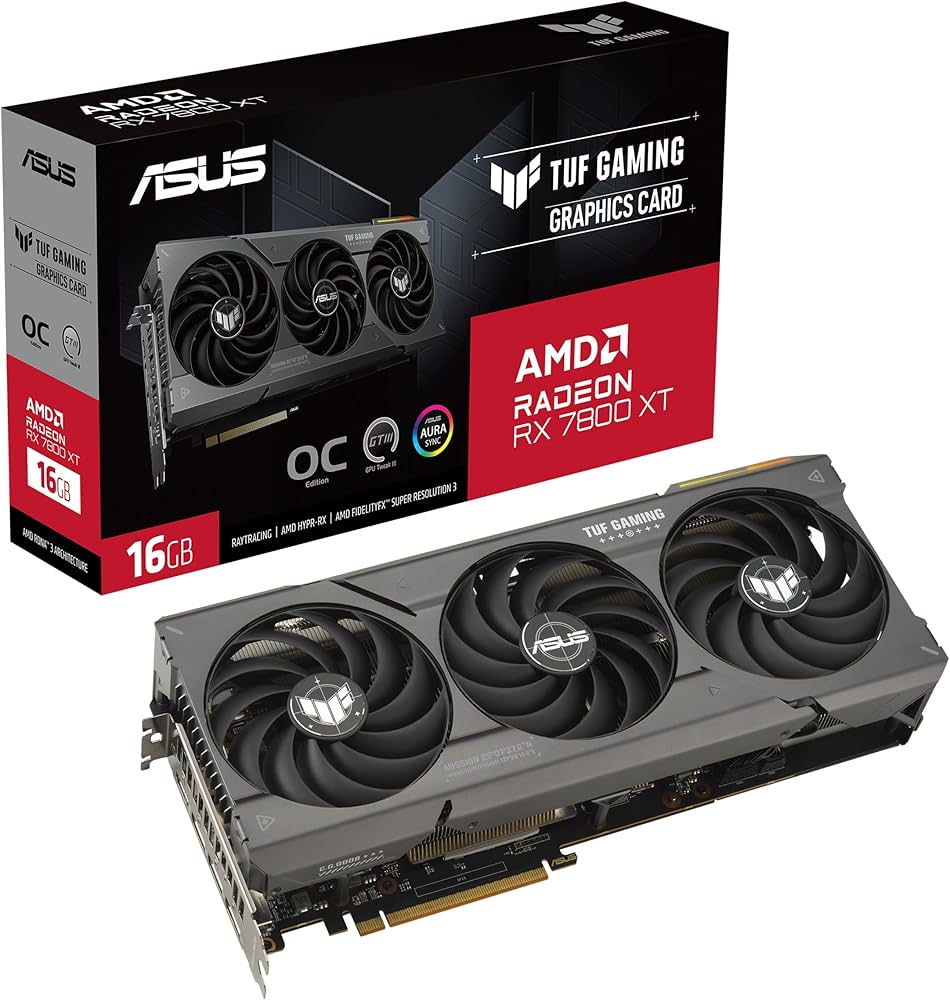Amazon | ASUS TUF Gaming RX 7800 XT OC Edition 16GB GDDR6 (PCIe