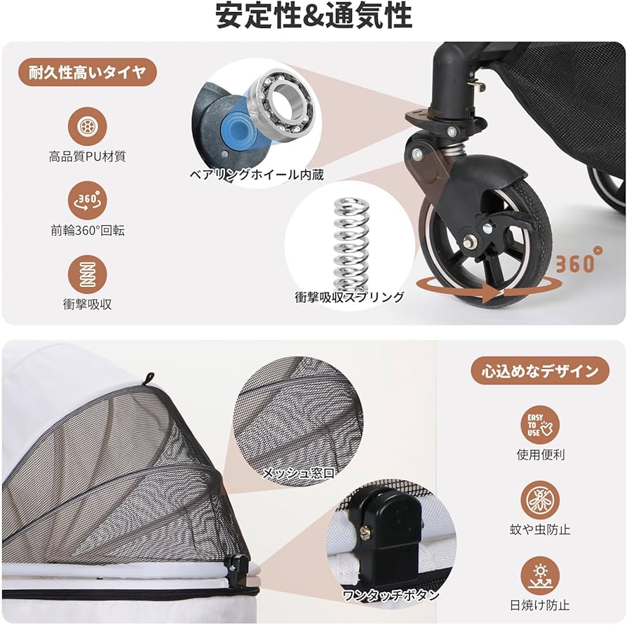 Amazon.co.jp: SKISOPGO ペットカート 対面両用 アップグレード ペット