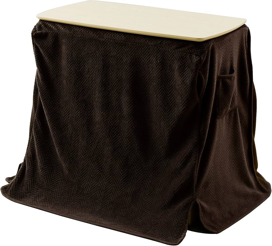 Amazon | [山善] デスク こたつ 長方形 幅75×奥行40cm 専用布団セット