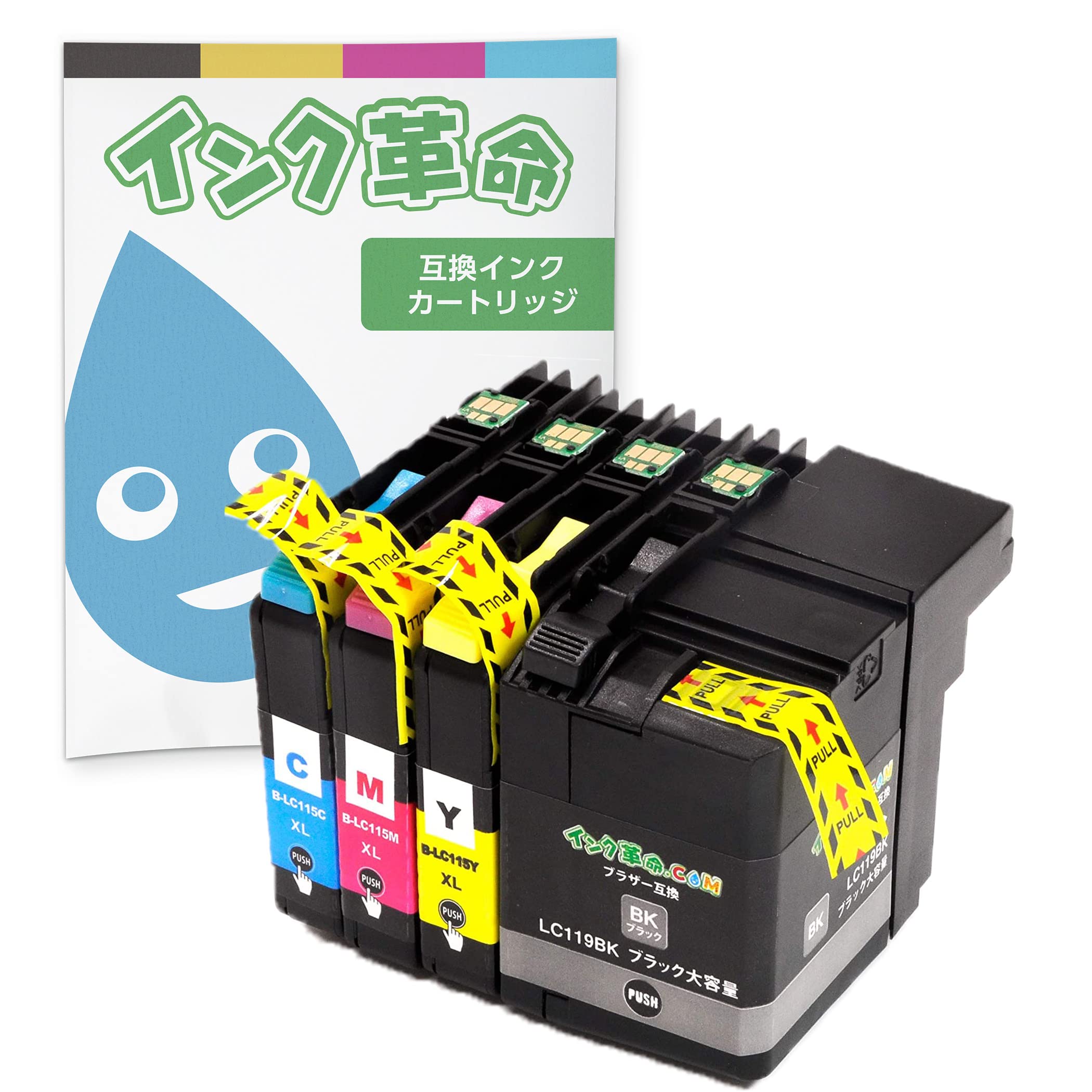 Amazon.co.jp: 【インク革命】 brother用 LC119/115-4PK 互換インク 4