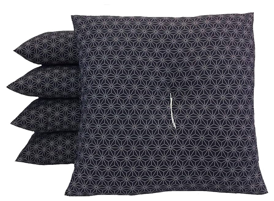 送料込【逢絢亭】茶道具 茶席用座布団 麻地 5枚セット 段ボール入り 754