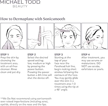 Amazon.com: Michael Todd Beauty Sonicsmooth Dermaplane Razor for
