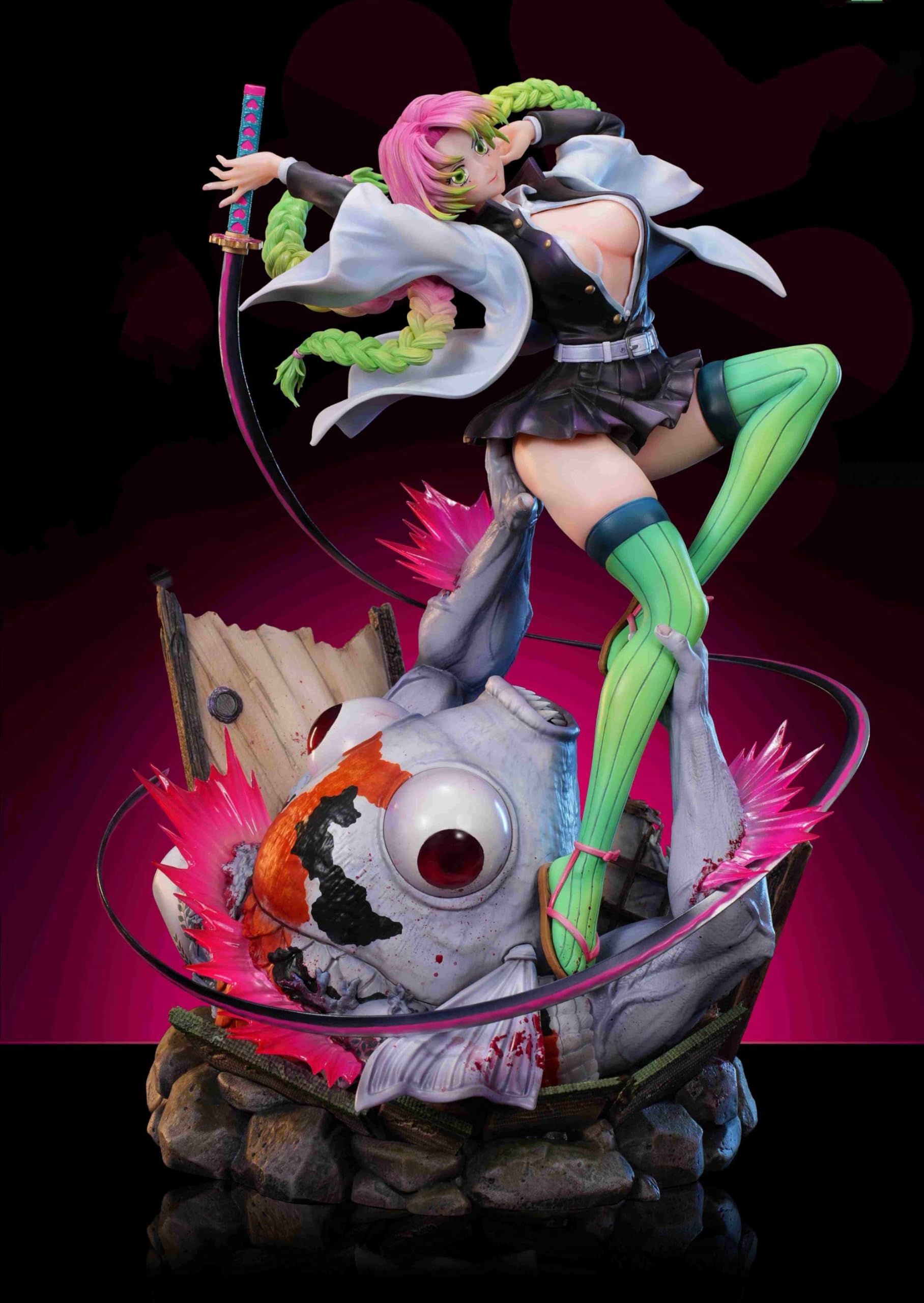 鬼滅の刃 恋柱 甘露寺蜜璃 1/6スケール塗装済み完成