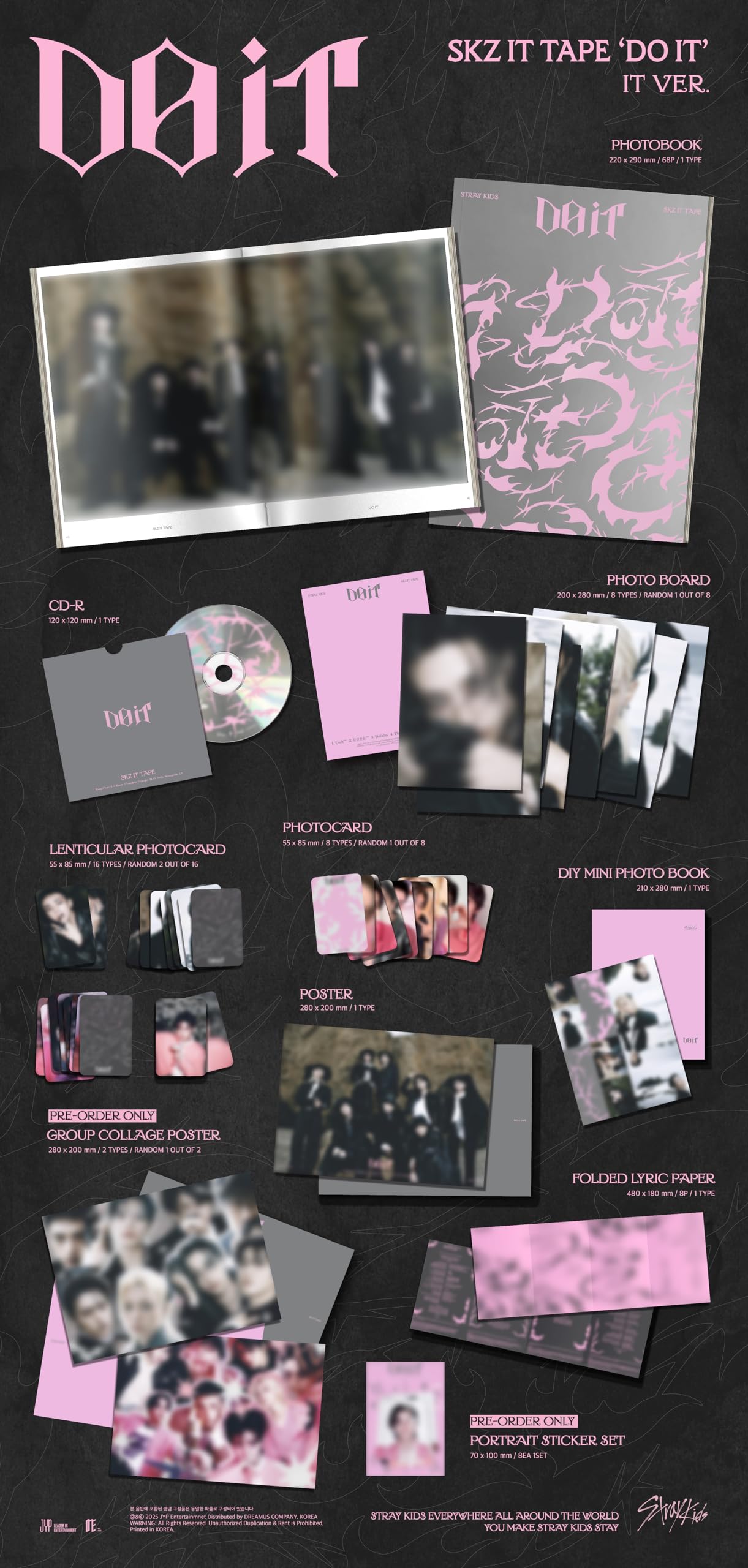 StrayKids DO IT アコーディオン 新品未開封 8種コンプ ×20 SKZ IT