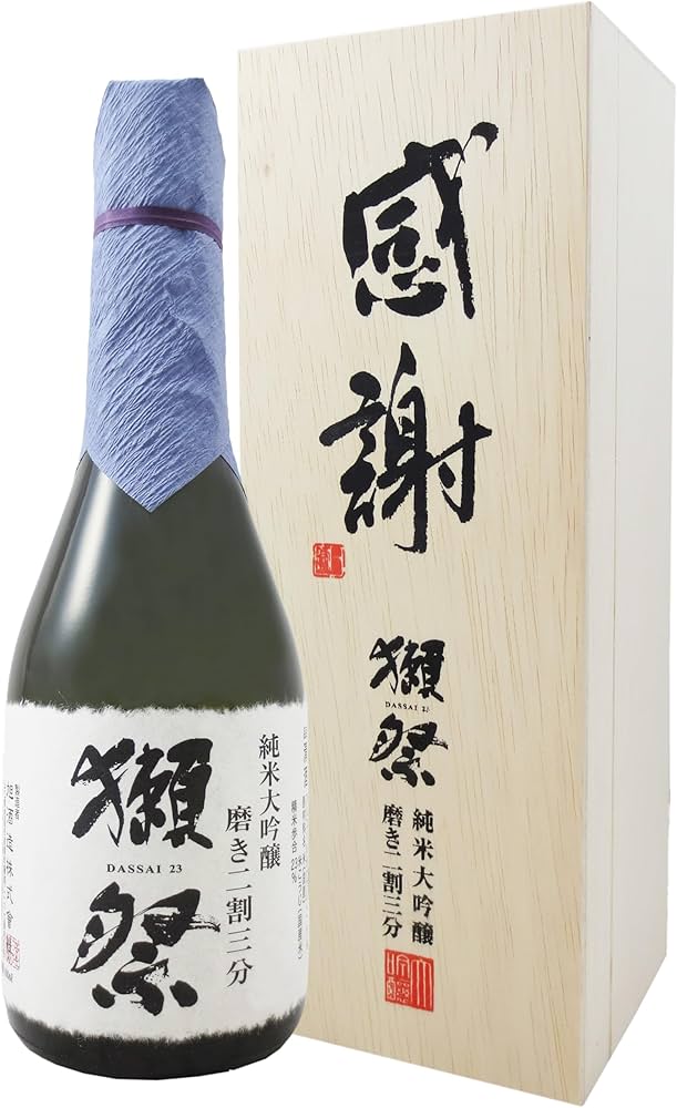 Amazon.co.jp: 獺祭(だっさい) 純米大吟醸 磨き二割三分 「感謝」木