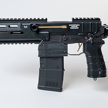 スコーピオン mod.M 電動ガン マガジン2つ ドットサイト、グリップ付き