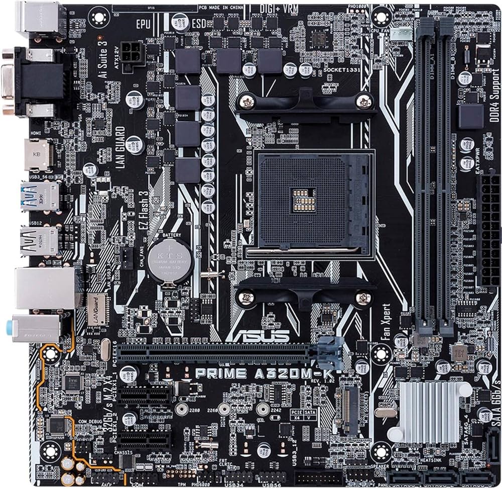 Amazon | ASUS AMD A320搭載 マザーボード Socket AM4対応 PRIME A320M