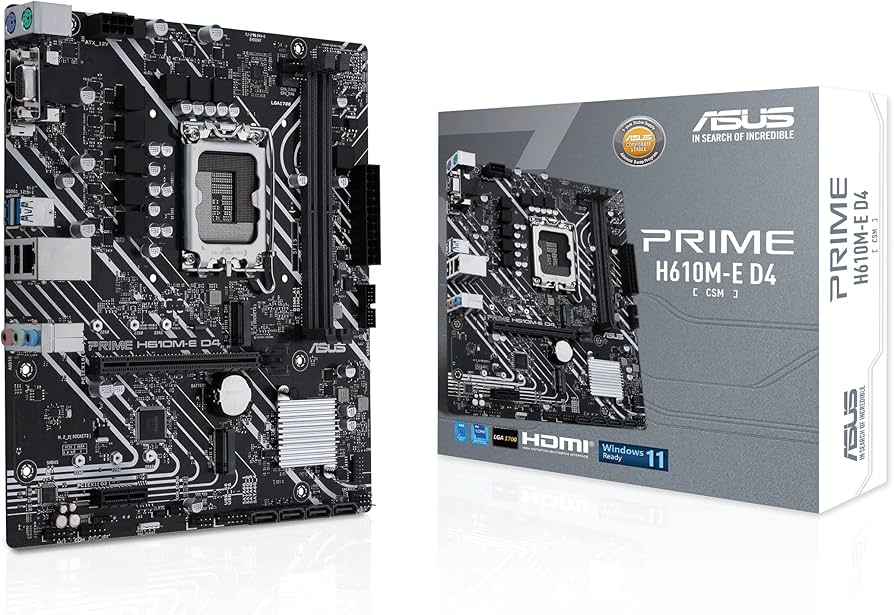 Amazon.com: Asus Prime H610M-E D4-CSM Desktop Motherboard - Intel