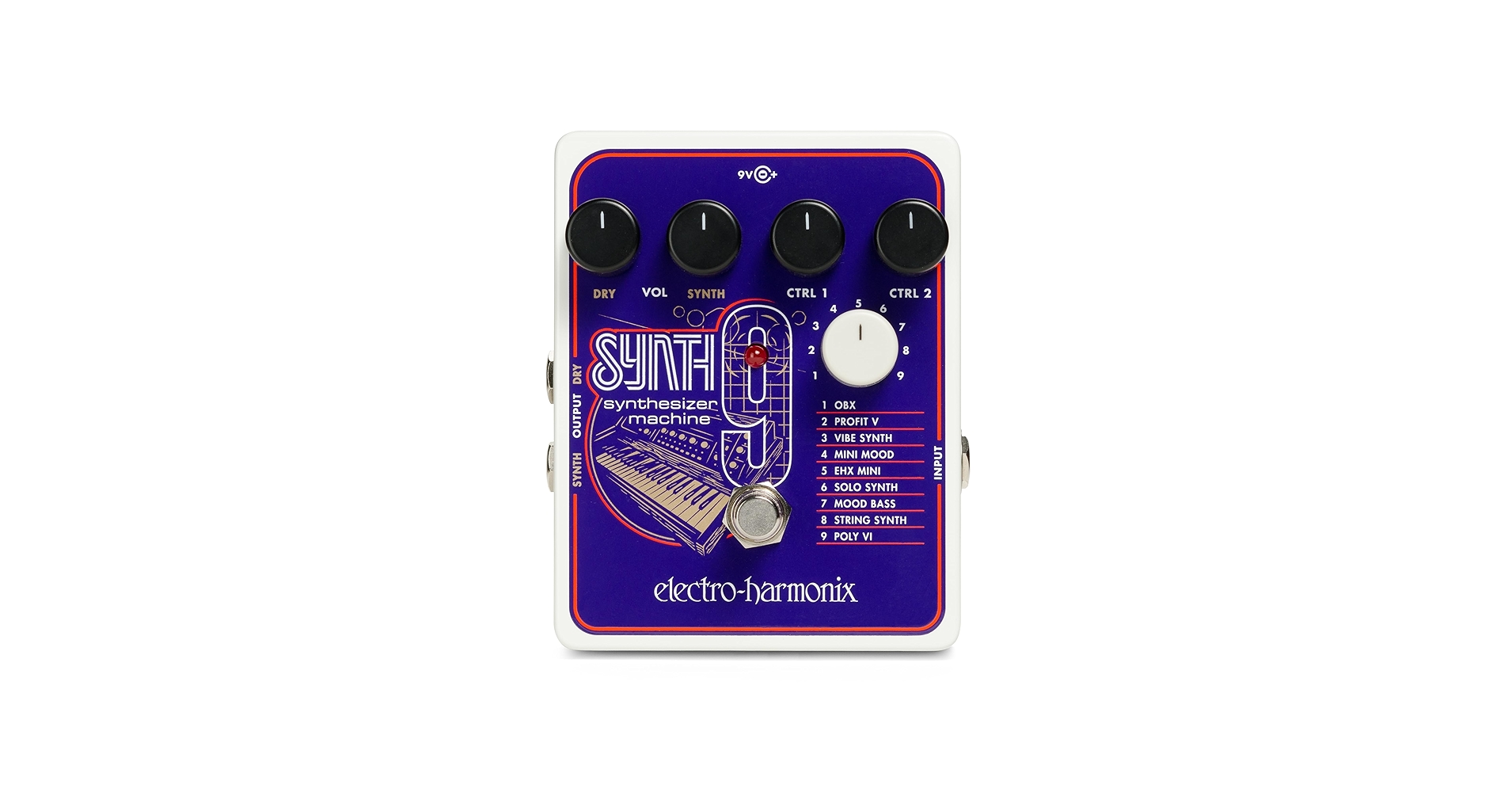 Amazon.com: Electro-Harmonix SYNTH9 Synthesizer Machine Pedal