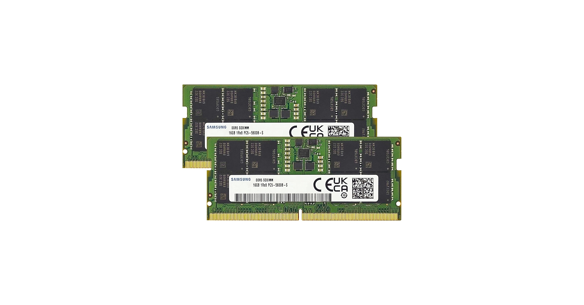 Samsung 32GB (2x16GB) DDR5 5600MHz PC5-44800 CL46 SODIMM 1Rx8