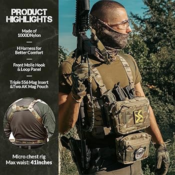 Amazon.co.jp: [VOTAGOO GEAR] タクティカルチェストリグ、サバゲー