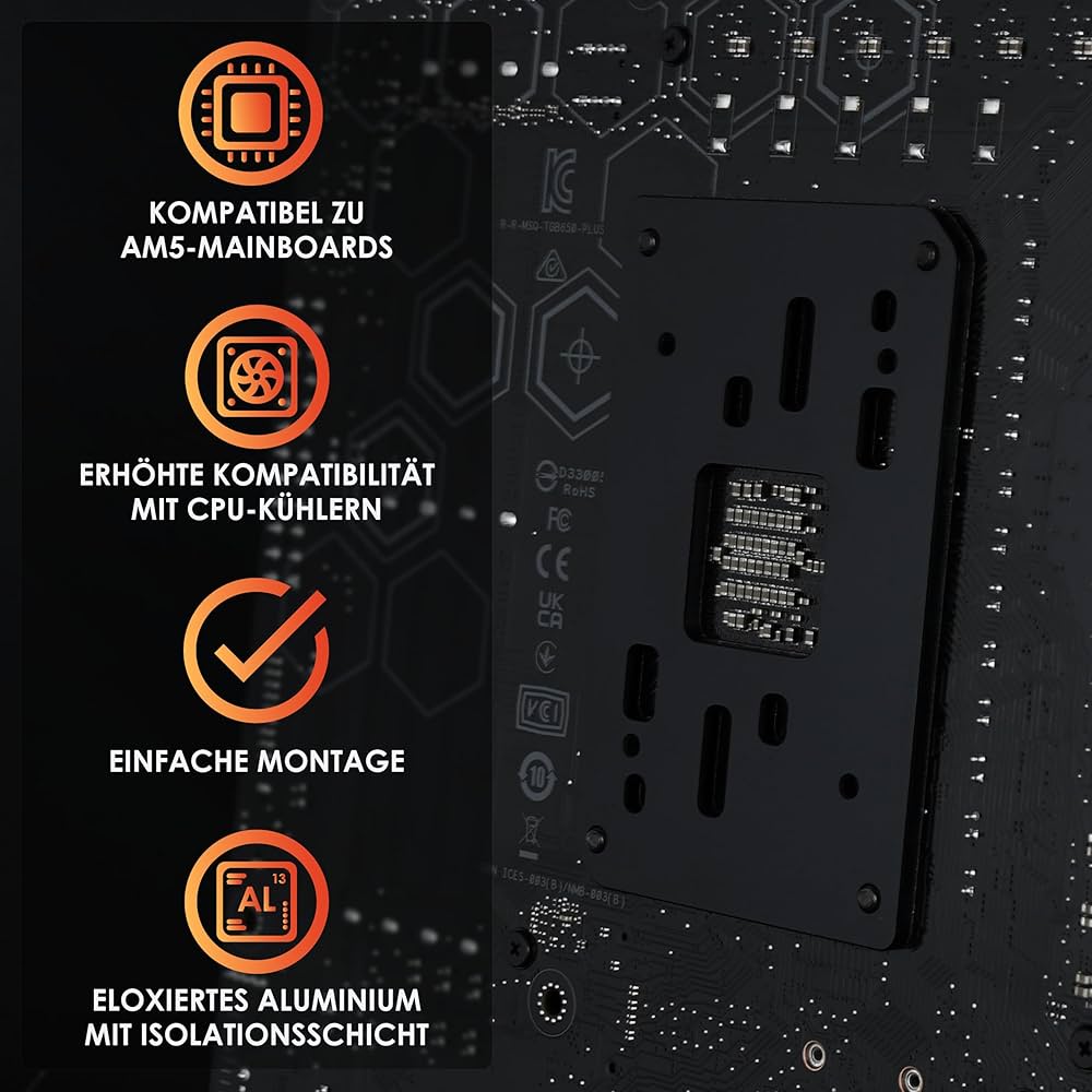 Amazon.co.jp: Thermal Grizzly AM5 M4バックプレート - AMD AM5