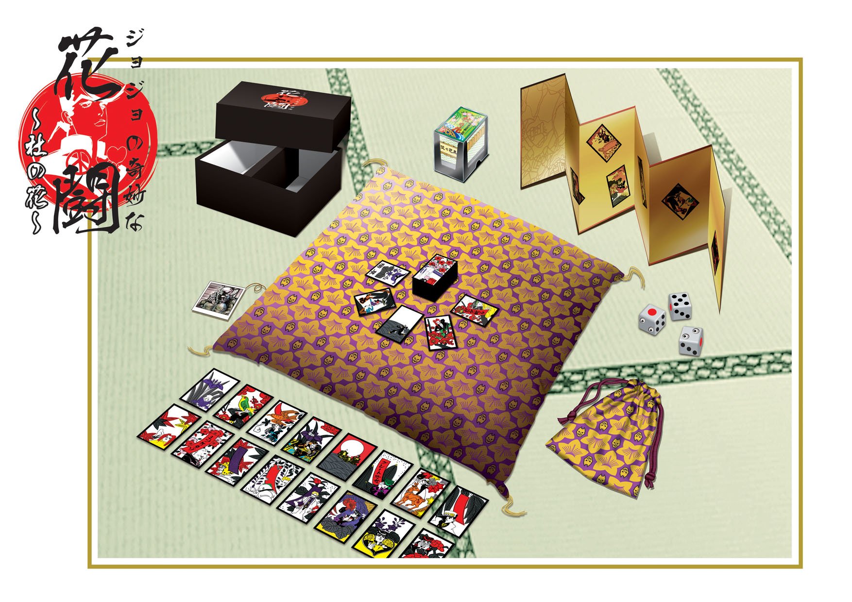 新品】ジョジョの奇妙な花闘 花札 ジョジョの奇妙な冒険 黄金の風JOJO