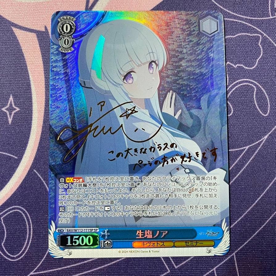 PSA10 生塩ノア SP ヴァイスシュヴァルツ ブルーアーカイブ