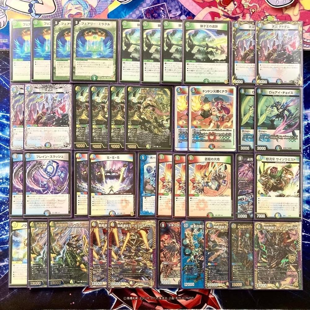 デュエマ 本格構築 【5Cワルドバロム】 デッキ＆二重スリーブ デュエマ