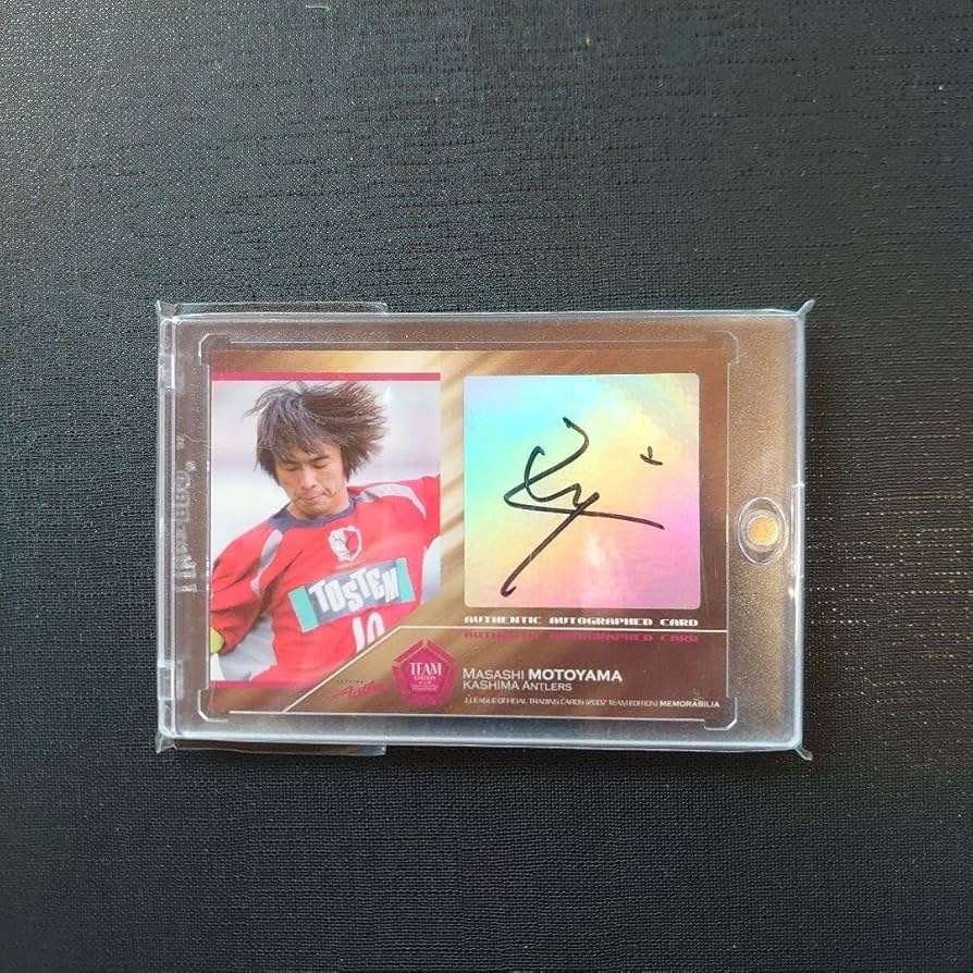 2007 Jリーグ 鹿島アントラーズ TE 本山雅志 直筆サインカード 本山