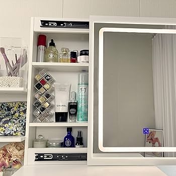 Amazon｜ドレッサー＆スツール 2点セット 3カラー ドレッサー 三面鏡