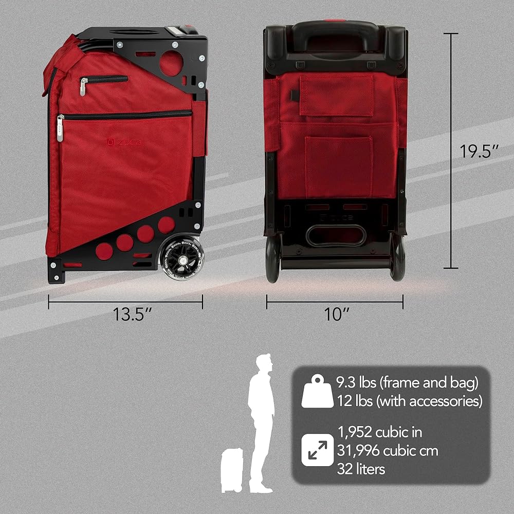 Amazon | ZUCA Pro キャリーオンラゲージ キャスター付き - 5つの