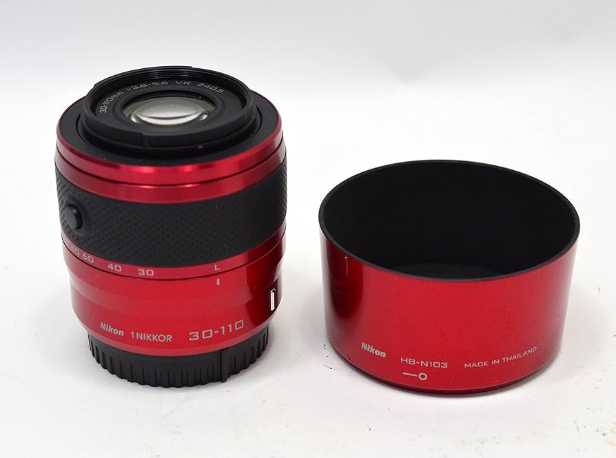 Amazon.com : Nikon 1 30-110mm f/3.8-5.6 VR Nikkor Lens (Red